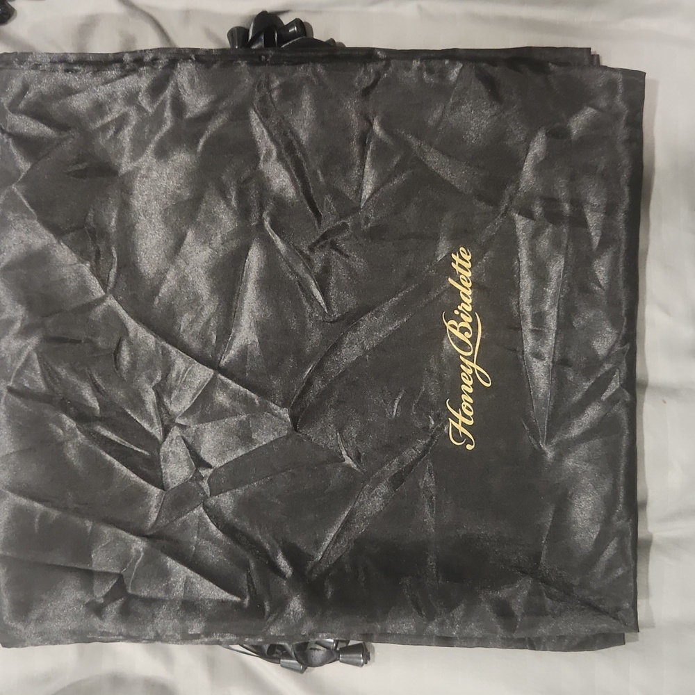 Honey Birdette Satin Lingerie Bag